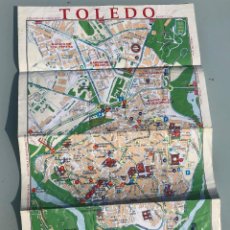 Mapas contemporáneos: PLANO TURISTICO DE TOLEDO, CON INFORMACION PRACTICA EN EL REVERSO.. Lote 205334341