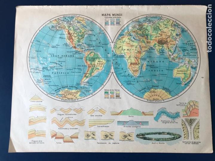 Mapas contempor&aacute;neos: * GEOGRAF&Iacute;A * Mapa mundi - Foto 1