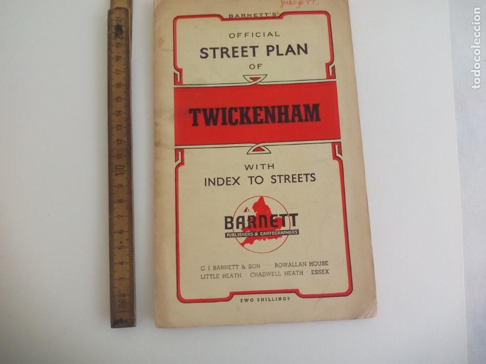Mapas contempor&aacute;neos: BARNETT'S OFFICIAL STREET PLAN. TWICKENHAM. BARNETT.MAPA, PLANO, CALLEJERO