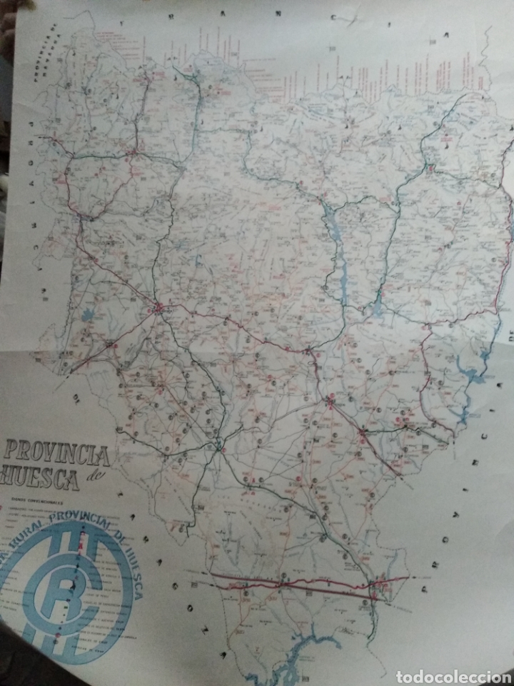 Mapas contempor&aacute;neos: Mapa de la provincia de Huesca antiguo - Foto 1