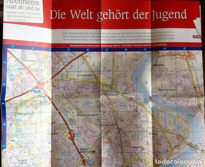 Mapas contempor&aacute;neos: MAPA DE KOLN. ALEMANIA.. ENVIO INCLUIDO. - Foto 2