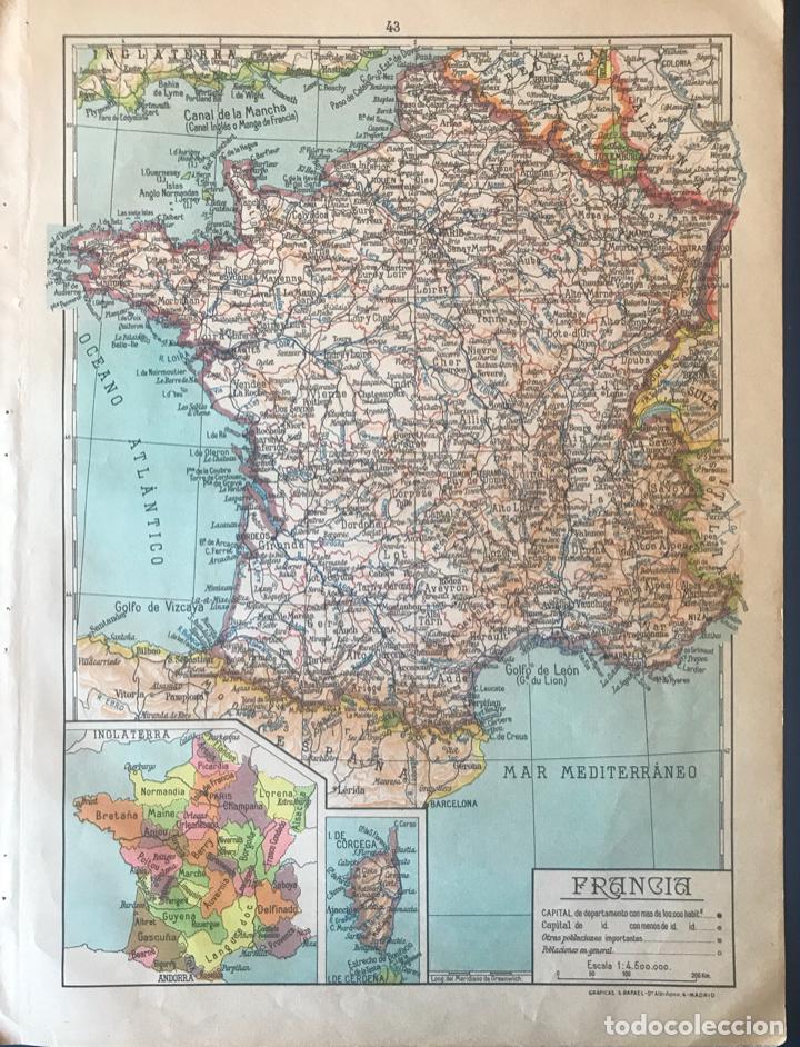 Mapas contempor&aacute;neos: * GEOGRAF&Iacute;A * Mapa Francia - Foto 1