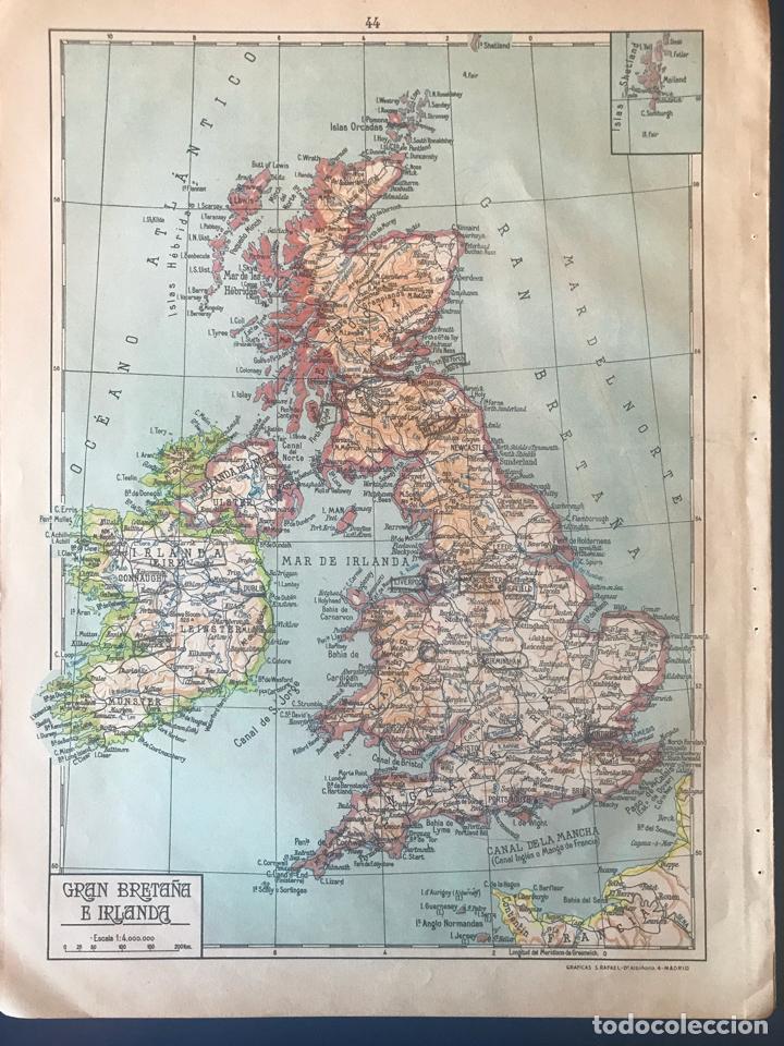Puzzle Larsen K5 De 80 Piezas: Mapa Físico De Gran Bretaña E Irlanda Con Piezas Con Formas De Animales