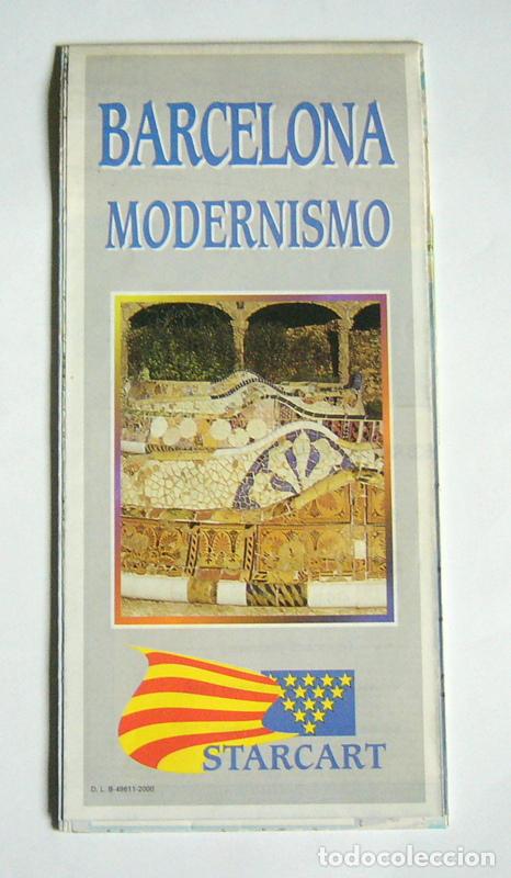 Mapas contempor&aacute;neos: BARCELONA / MODERNISMO - MAPA DOBLE - Foto 1