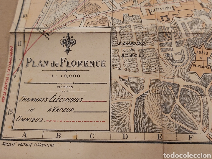 Antiguo Mapa Plano De Florencia Comprar Mapas Contemporáneos En Todocoleccion 208230056 9650