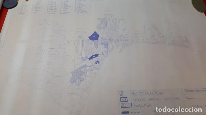 Mapas contempor&aacute;neos: Mapa densidad poblaci&oacute;n M&aacute;laga - Foto 1