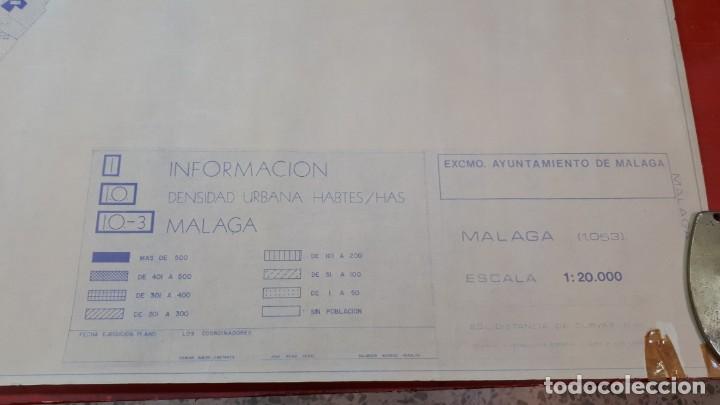 Mapas contempor&aacute;neos: Mapa densidad poblaci&oacute;n M&aacute;laga - Foto 2
