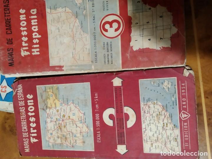 Mapas contempor&aacute;neos: Dos mapas carreteras Firestone n&ordm; 3 - Foto 1