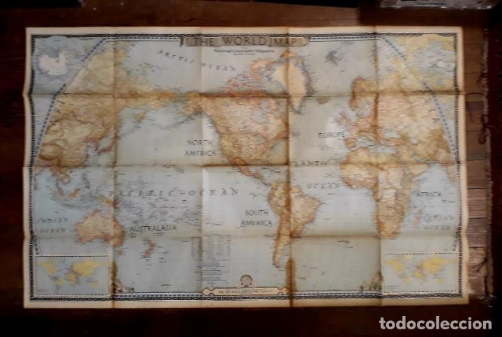 Zeitgen&ouml;ssische Karten: Mapa The World Map 105x66 cm.The National Geographic, planisferio
