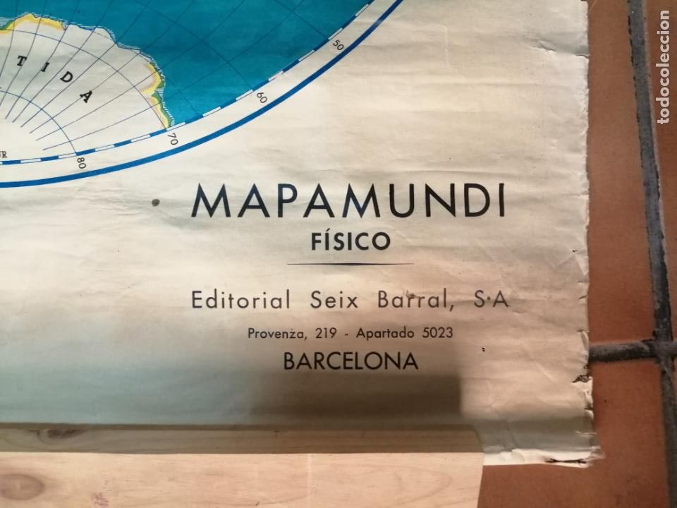 Mapas contempor&aacute;neos: Mapa mundi de colegio, 1970 - Foto 2