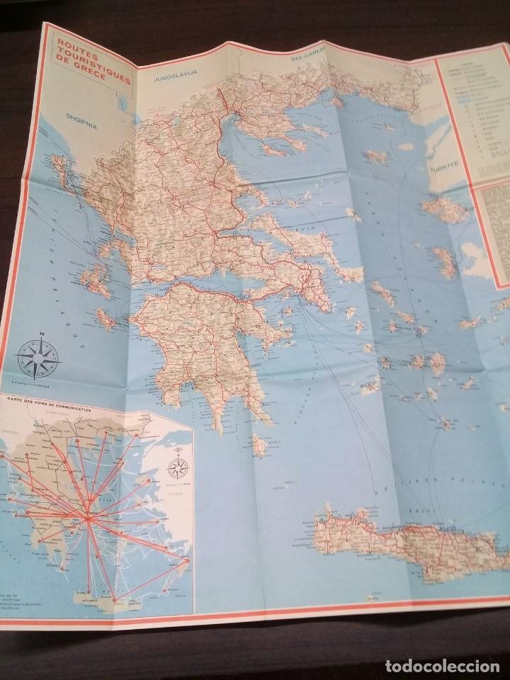 Mapas contempor&aacute;neos: Mapa tur&iacute;stico de Grecia. 1972 - Foto 3