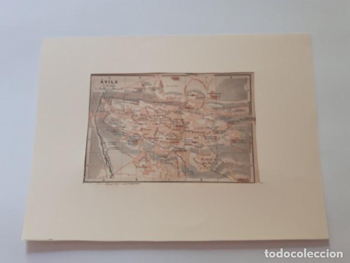 Mapas contempor&aacute;neos: Mapa plano antiguo original 1908 Avila - Foto 1