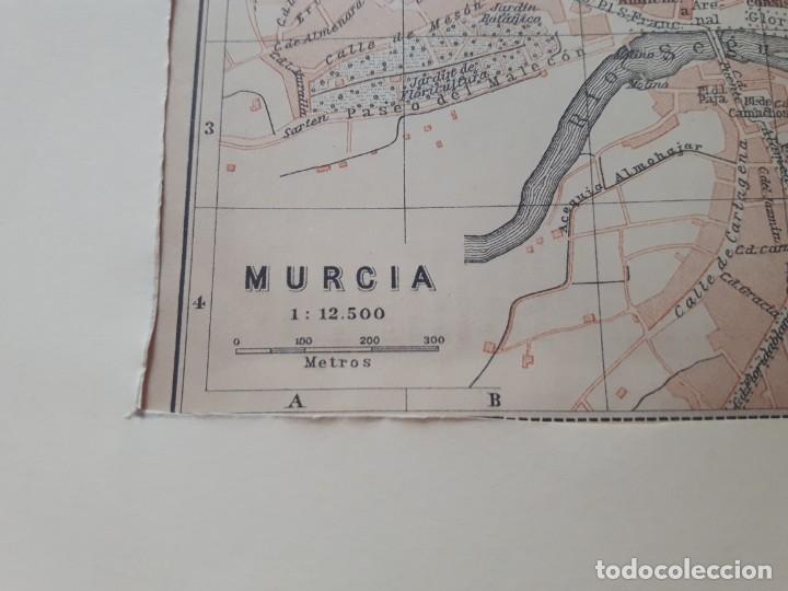 Mapas contempor&aacute;neos: Mapa plano antiguo original 1908 Murcia - Foto 4