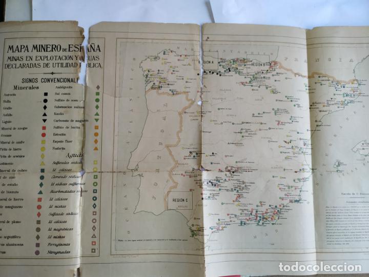 Mapas contempor&aacute;neos: Mapa Minas y aguas Espa&ntilde;a dedicado a Congreso Medicina 1903