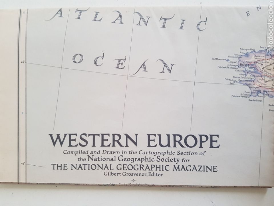 Contemporary maps: MAPA WESTERN EUROPE 1949