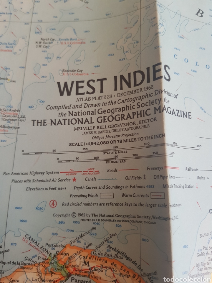 Mapas contempor&aacute;neos: MAPA WEST INDIES 1962 - Foto 2