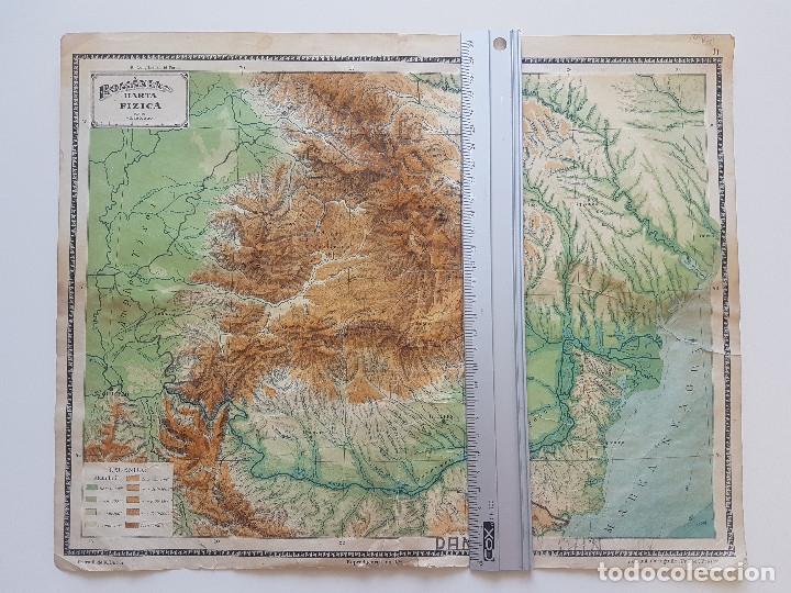 romania harta fizica online romania mare roumanie rumania carte map mapa ha   Buy Contemporary 