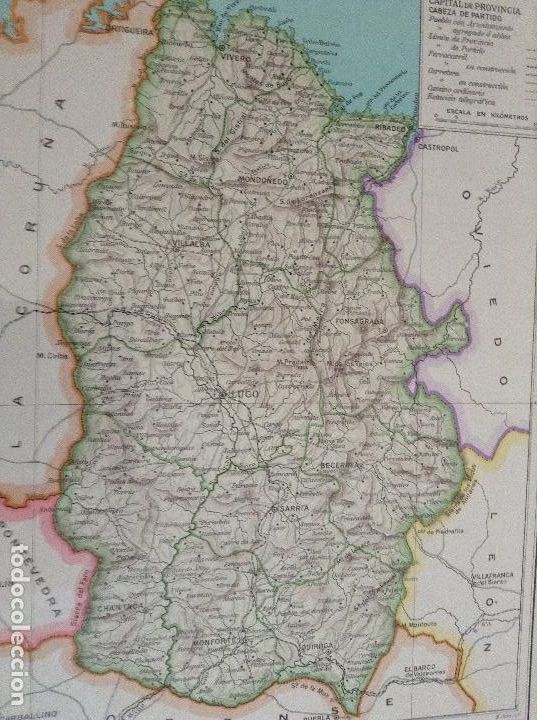 Mapas contempor&aacute;neos: Mapa provincia de Lugo - Foto 3