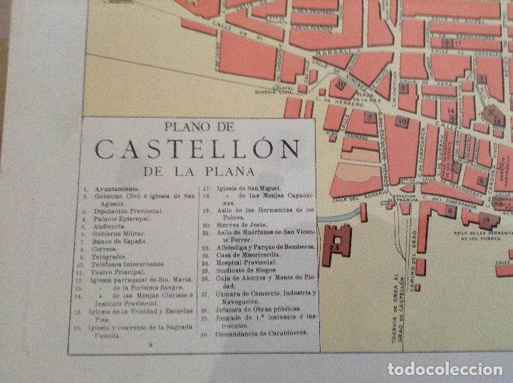 Mapas contempor&aacute;neos: Plano mapa de Castellon de la Plana - Foto 2