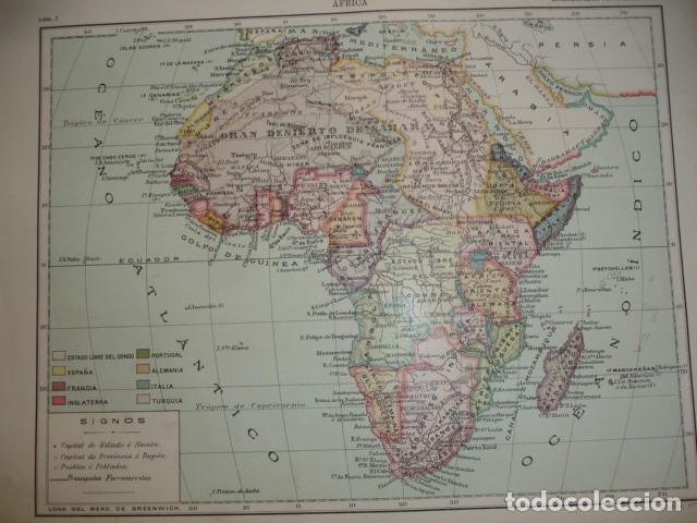 Mapas contempor&aacute;neos: MAPA DE AFRICA .20X28 C 1900 - Foto 1