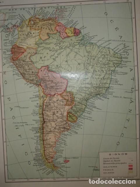 Mapas contempor&aacute;neos: MAPA DE AMERICA DEL SUR .20X28 C 1900 - Foto 1