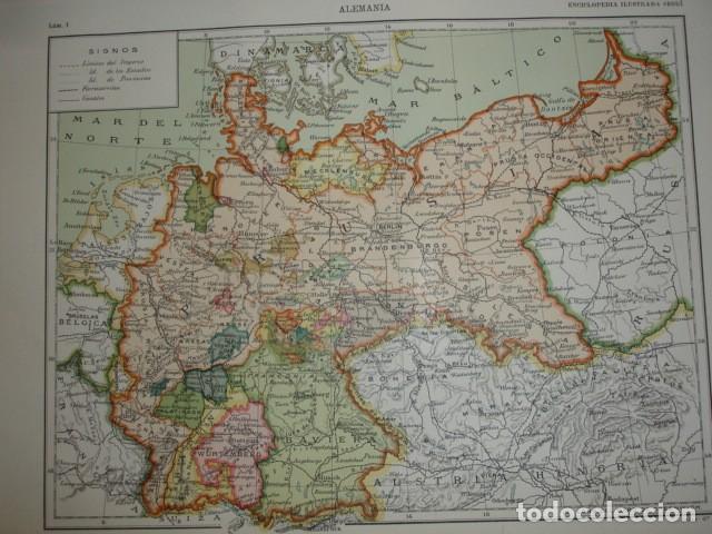 Mapas contempor&aacute;neos: MAPA DE ALEMANIA .20X28 C 1900 - Foto 1