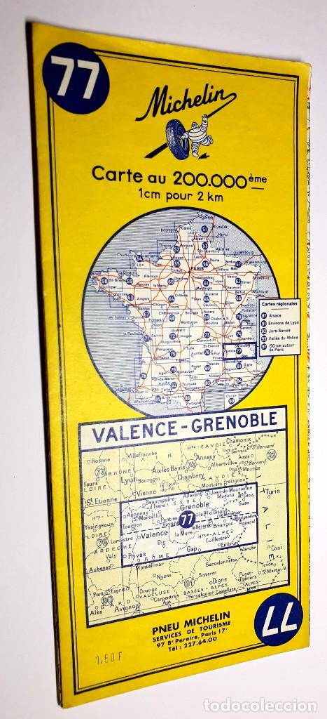Mapas contempor&acirc;neos: MAPAS MICHELIN FRANCIA *** VALENCE - GRENOBLE * **** N&Uacute;MERO 77 *** A&Ntilde;O 1965
