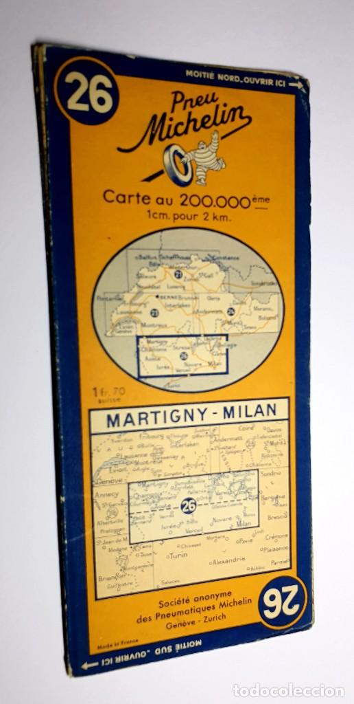 Mapas contempor&acirc;neos: MAPAS MICHELIN FRANCIA *** MARTIGNY - MILANO **** N&Uacute;MERO 26