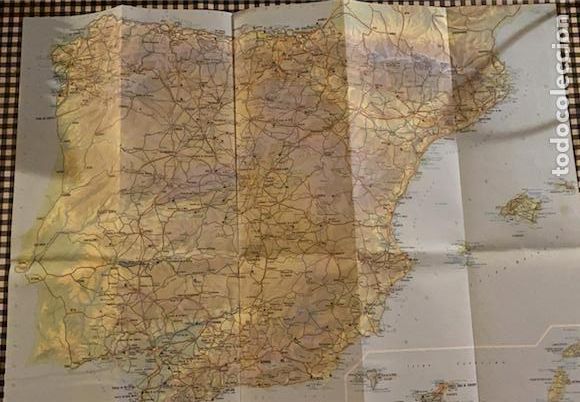 Mapas contempor&aacute;neos: Mapa de Comunicaciones Espa&ntilde;a. 1979 - Foto 1