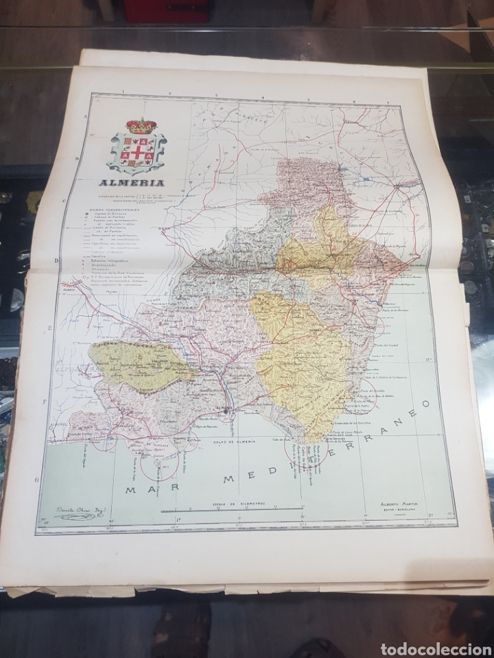 Mapas contempor&acirc;neos: Antiguo plano de Almer&iacute;a