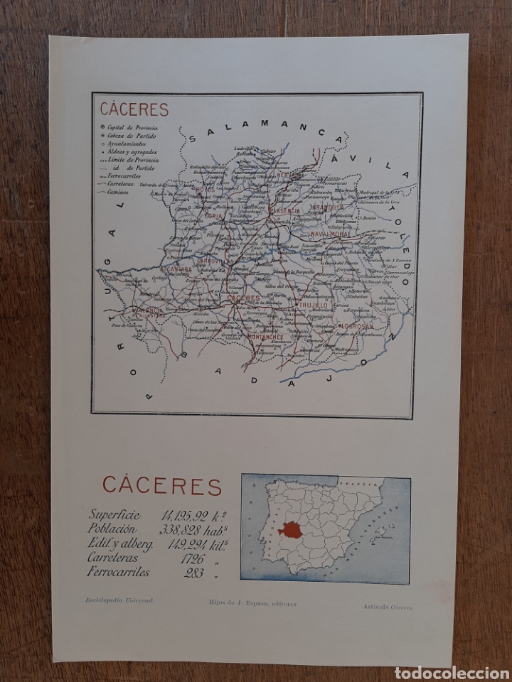 Mapas contempor&aacute;neos: Mapa de C&aacute;ceres - Foto 1