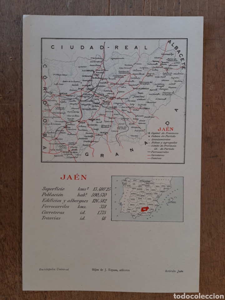 Mapas contempor&aacute;neos: Mapa de Ja&eacute;n - Foto 1