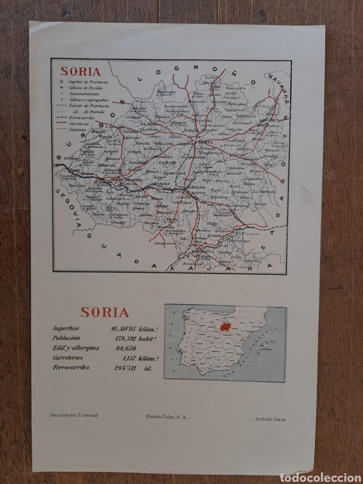 Mapas contempor&aacute;neos: Mapa de Soria - Foto 1