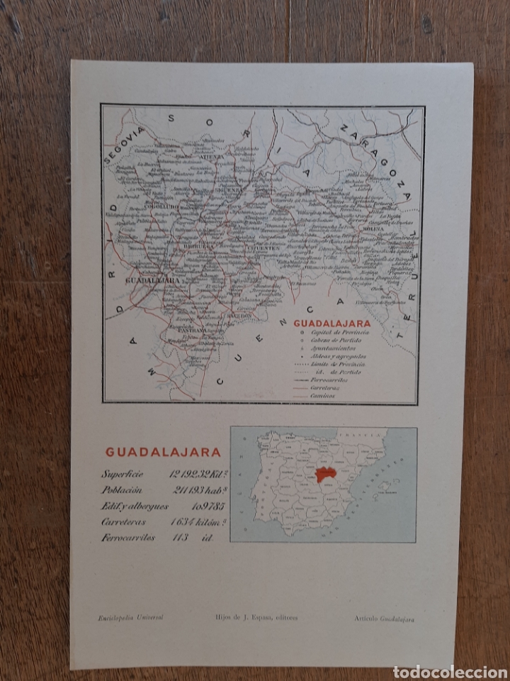Mapas contempor&aacute;neos: Mapa de Guadalajara - Foto 1