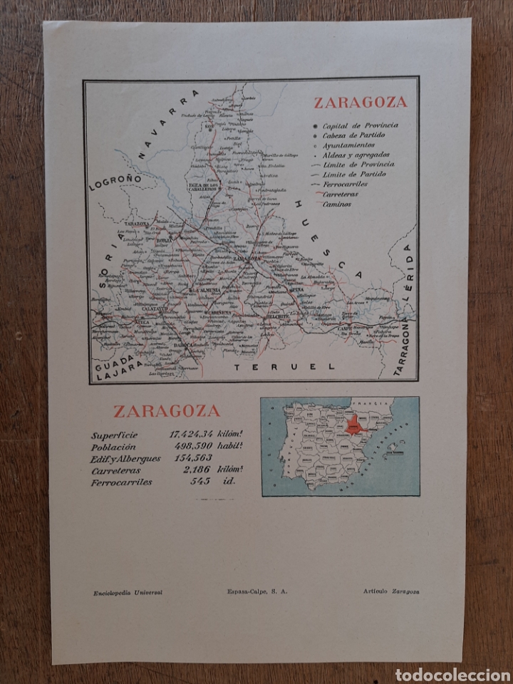 Mapas contempor&aacute;neos: Mapa de Zaragoza - Foto 1