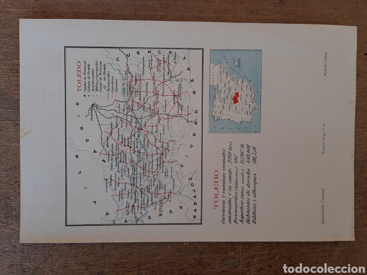 Mapas contempor&aacute;neos: Mapa de Toledo - Foto 1