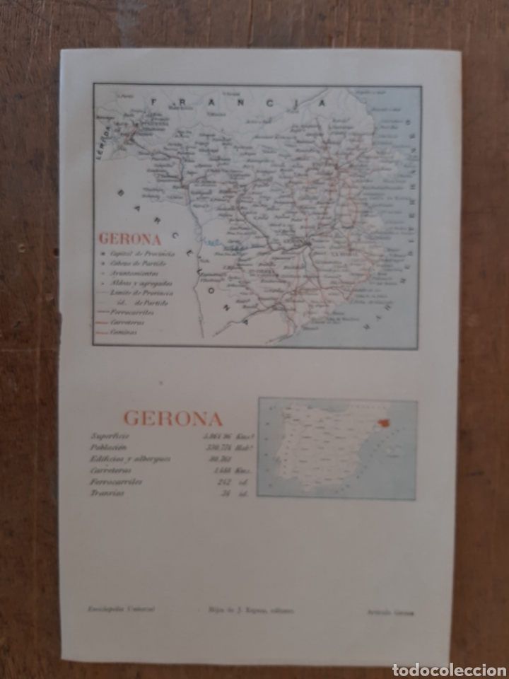 Mapas contempor&aacute;neos: Mapa de Gerona - Foto 1