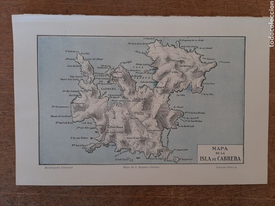 Mapas contempor&aacute;neos: Mapa de Isla de la Cabrera - Foto 1
