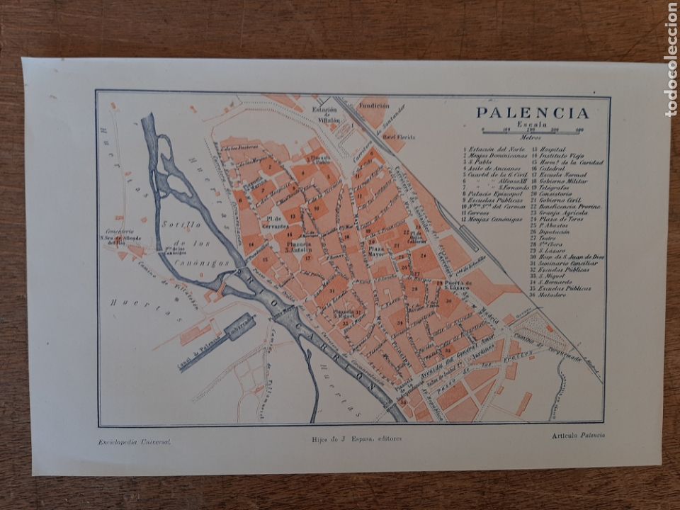 Mapas contempor&aacute;neos: Plano de Palencia - Foto 1