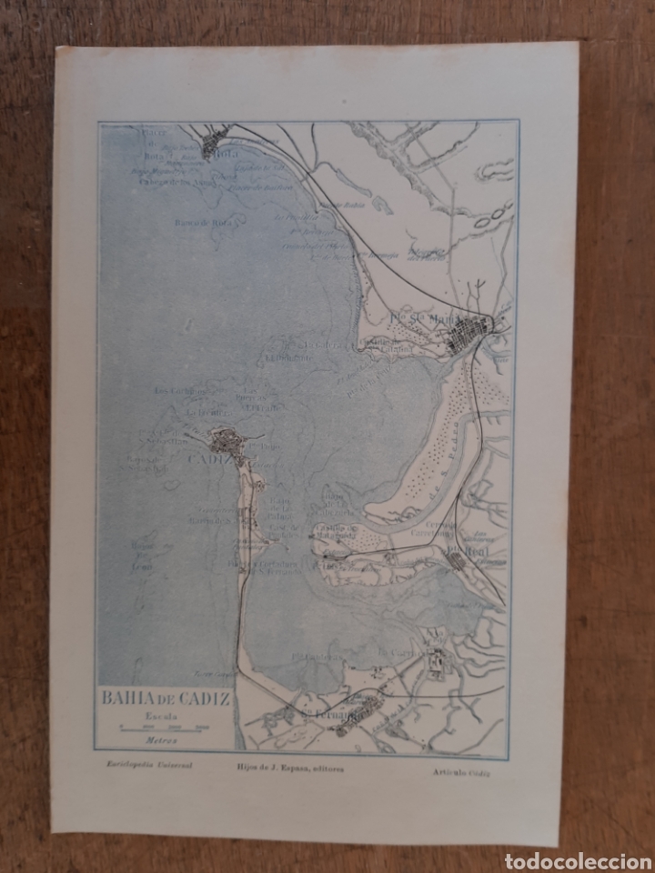 Mapas contempor&aacute;neos: Mapa de la Bah&iacute;a de C&aacute;diz - Foto 1