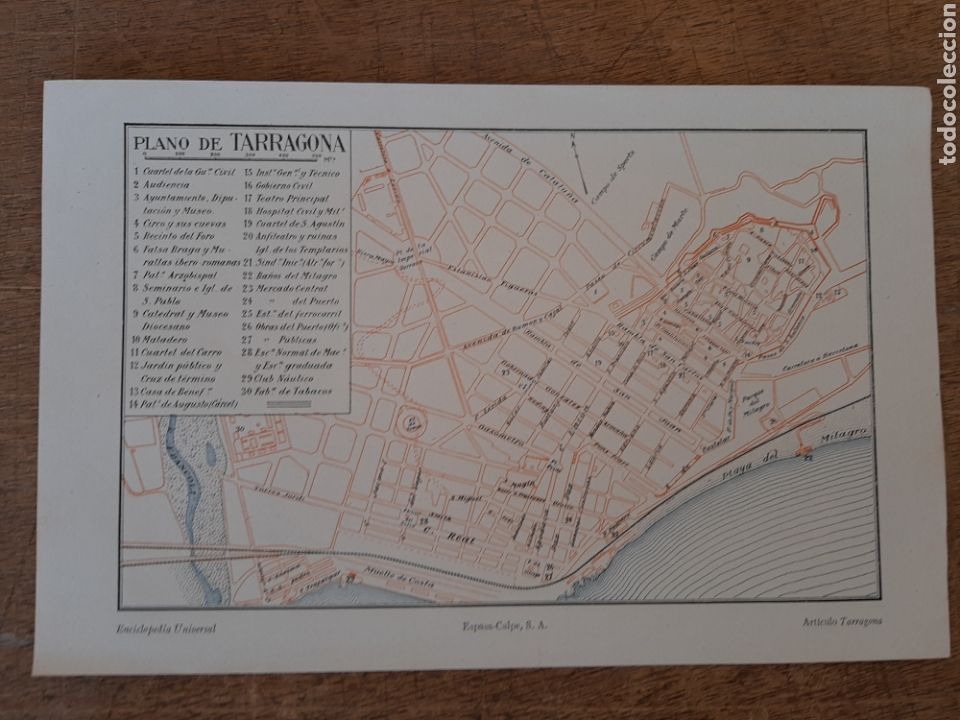 Mapas contempor&aacute;neos: Plano de Tarragona - Foto 1