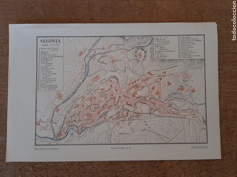 Mappe contemporanee: Plano de Segovia