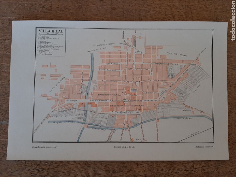 Mappe contemporanee: Plano de Villarreal