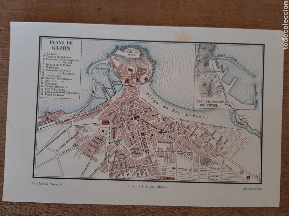 Mapas contempor&aacute;neos: Plano de Gij&oacute;n - Foto 1