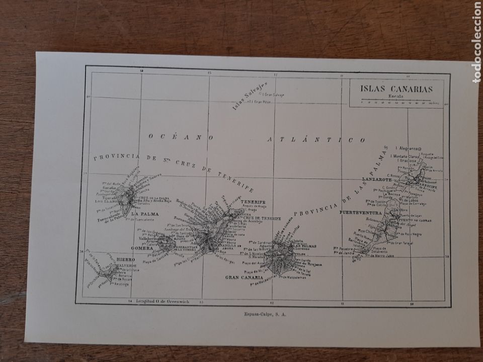 Mappe contemporanee: Mapa de Islas Canarias