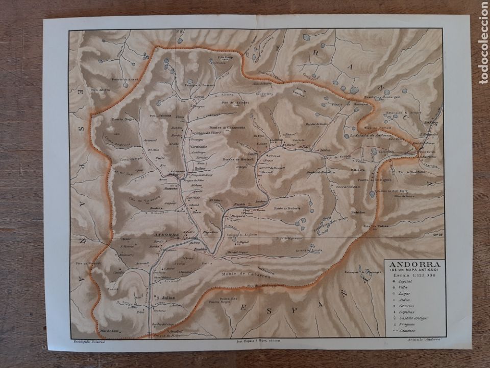 Mapas contempor&aacute;neos: Plano de Andorra - Foto 1