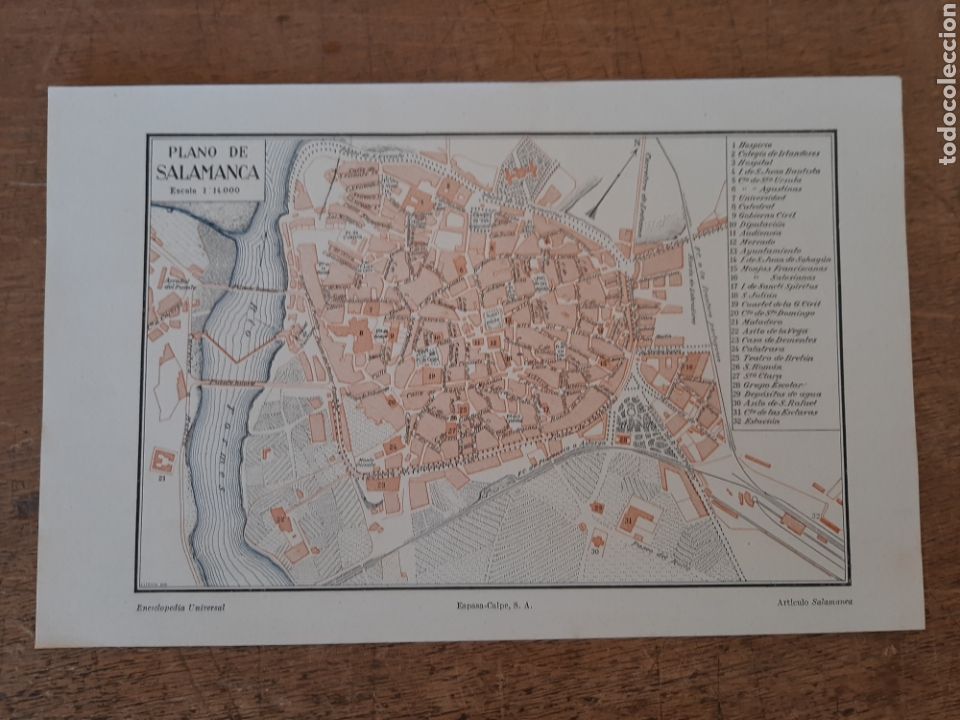 Mapas contempor&aacute;neos: Plano de Salamanca - Foto 1