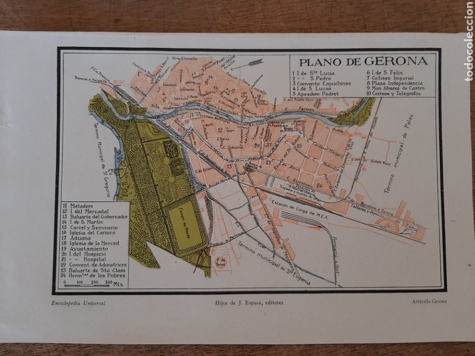 Mappe contemporanee: Plano de Gerona