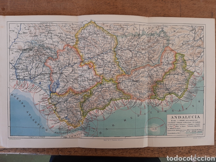 Mapas contempor&aacute;neos: Mapa de Andalucia - Foto 1