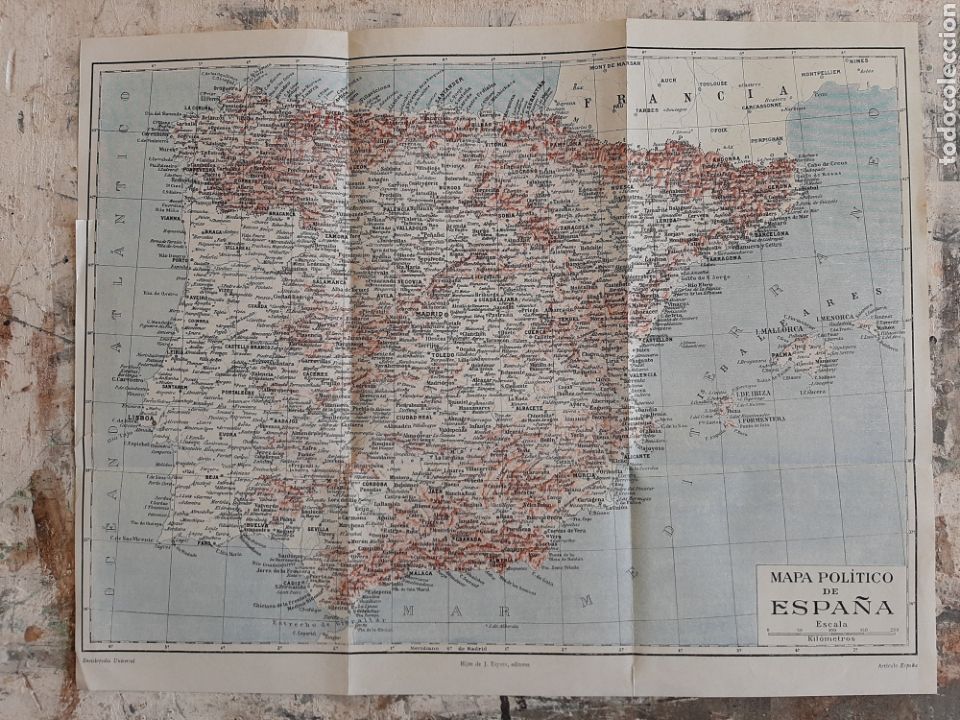 Mappe contemporanee: Mapa pol&iacute;tico de Espa&ntilde;a